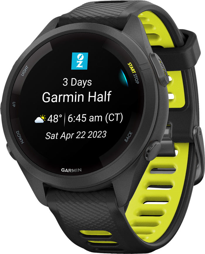 Garmin Forerunner 265S Black left side