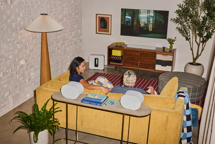 Sonos Beam Ultra Weiß produkt in gebrauch
