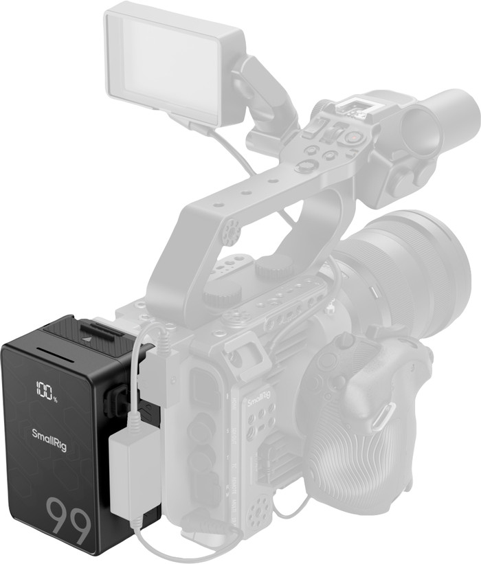 Smallrig Mini V-Mount Akku VB99 SE produkt in gebrauch