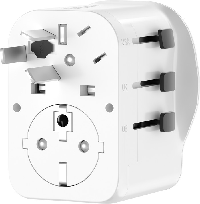 BlueBuilt Universeller Reiseadapter 45 Watt rückseite