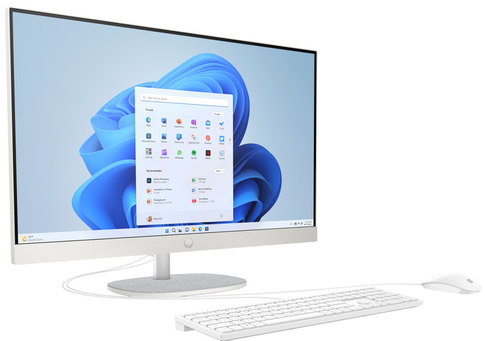 HP All-in-One 27-cr0006ng PC - 27'' - AMD Ryzen 7 - 16GB RAM/1TB SSD linke seite