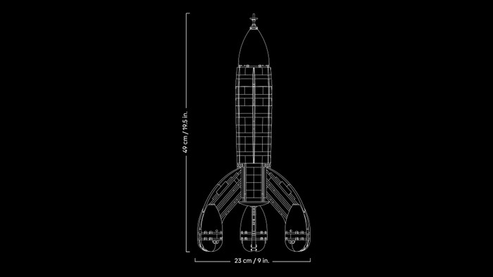 LEGO Ideas Die Mondrakete von Tintin 21367 visueller lieferant