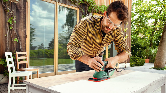 Bosch PSM 200 AES SystemBox produkt in gebrauch