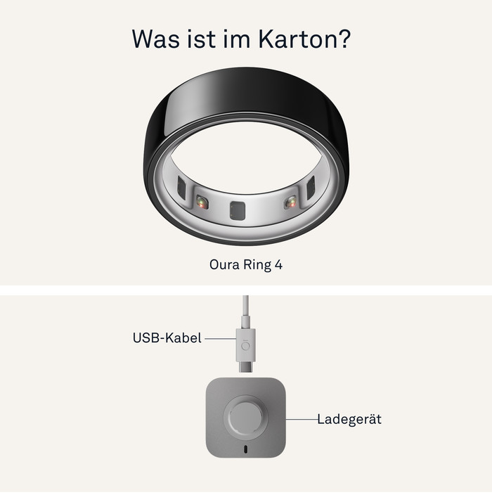 Oura Ring 4 Größe 8 Schwarz visueller lieferant