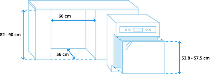 Bauknecht BBO 3O41 PLT/ Einbau / teilintegriert / Nischenhöhe 82 - 90 cm visuelles Coolblue 1