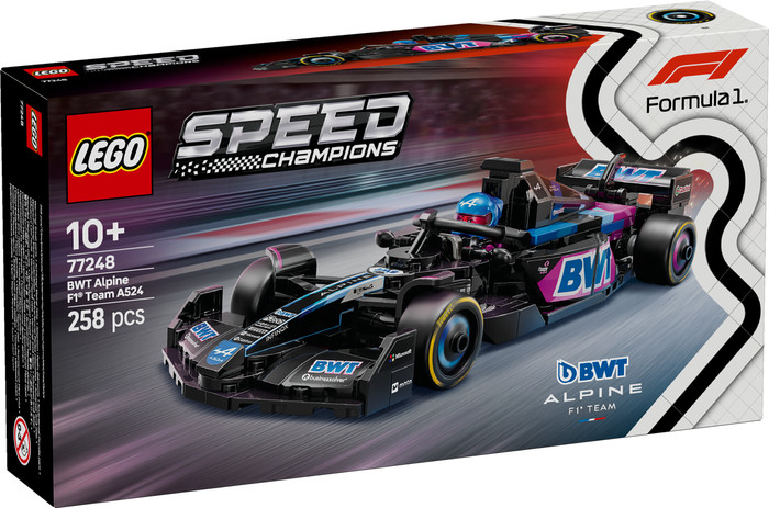 LEGO Speed Champions BWT Alpine F1 Team A524 Race Car 77248 packaging
