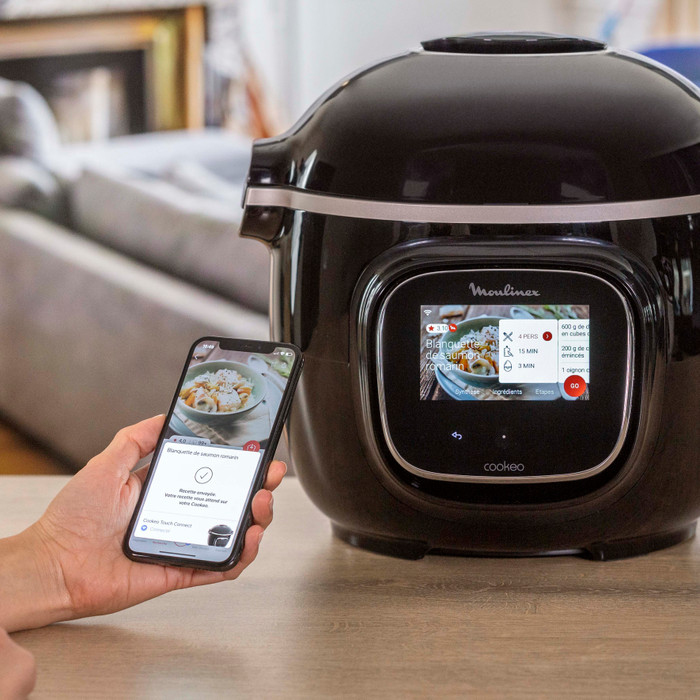 Moulinex Cookeo Touch WLAN CE902800 Schwarz produkt in gebrauch