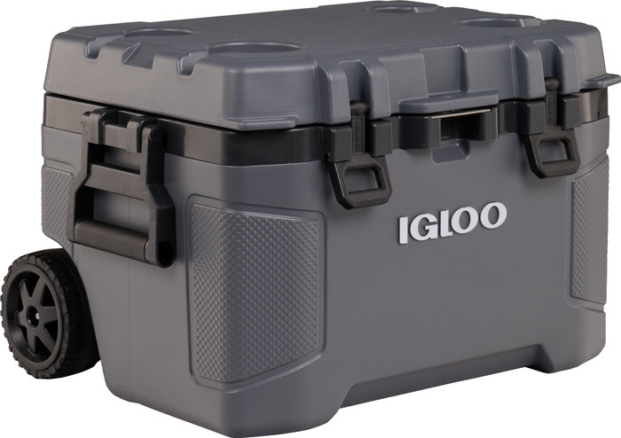 Igloo Trailmate 52 QT Carbonite Roller Kühlbox vorne