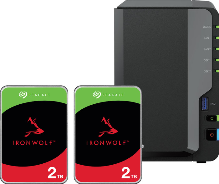 Synology DS225+ + Seagate Ironwolf 2 TB Doppelpack Main Image