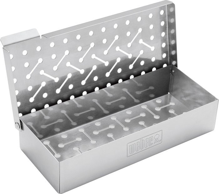 Weber Universal Smoke Box Stainless Steel inside