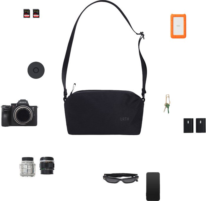 Urth Dolomite 5,1 L Camera Sling Schwarz detail