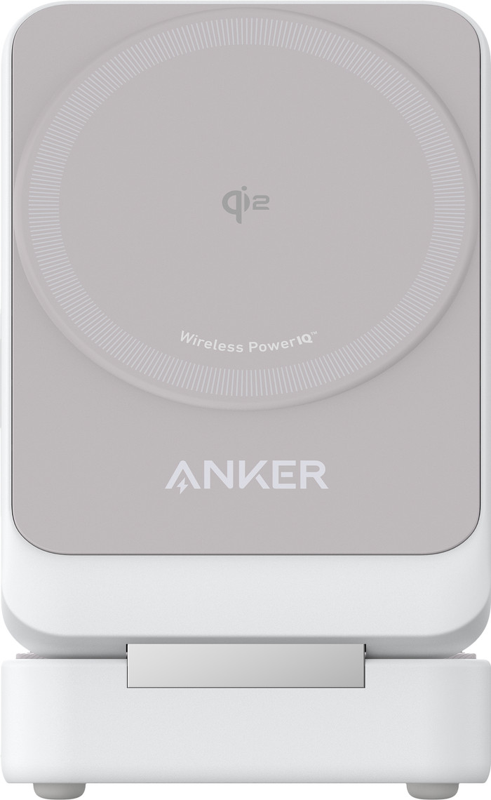 Anker Prime 3-in-1 MagGo Foldable Wireless Charger 15W White front