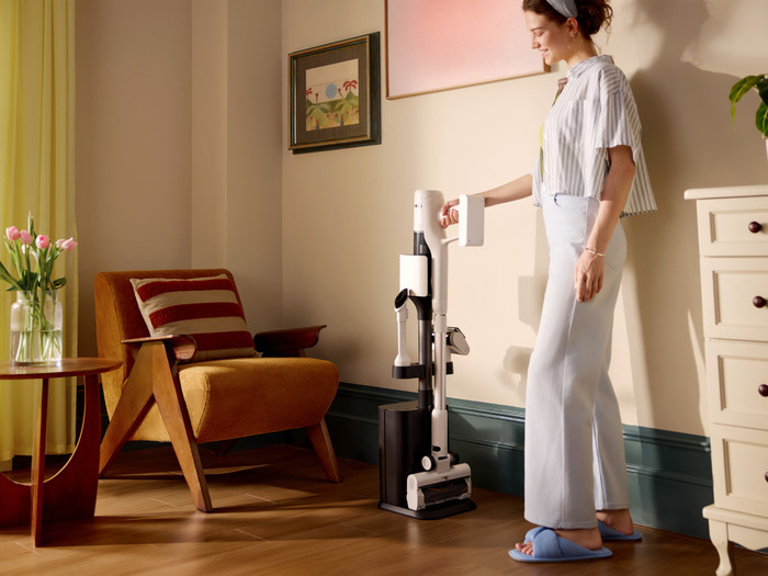 Roborock H60 Hub produkt in gebrauch