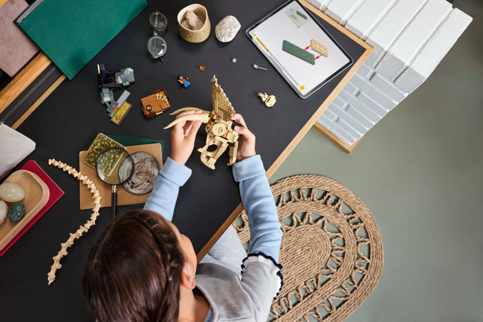 LEGO Jurassic World Dinosaurier-Fossilien: Triceratops-Schädel 76969 produkt in gebrauch