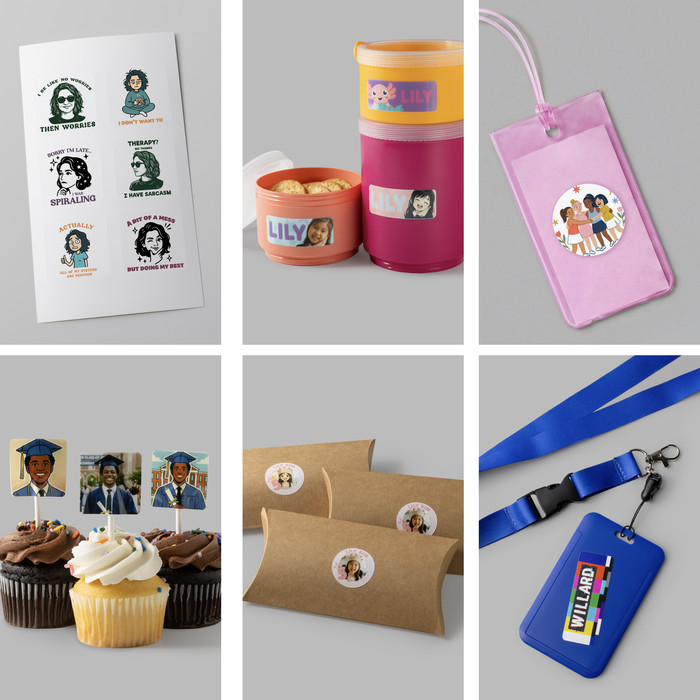 Cricut Sticker Pack for StickerPix Print product in use