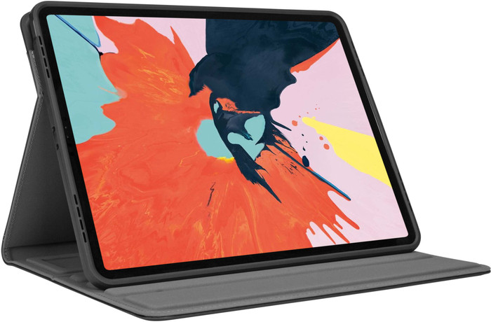Targus VersaVu Apple iPad Air 13 Zoll (2025/2024) / Pro 12,9 Zoll (2022/2021/2020/2018) Book Case Schwarz linke seite