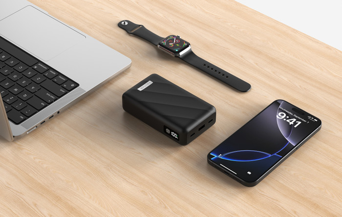 BlueBuilt Power Bank 20.000 mit Schnellladefunktion 45 Watt visueller lieferant