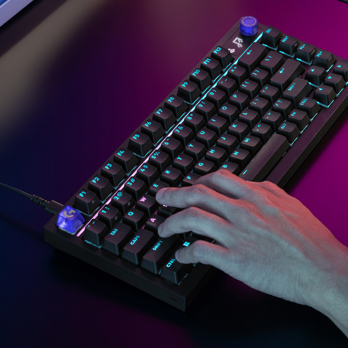 Logitech G316 X 75 Gaming-Tastatur Schwarz Qwertz produkt in gebrauch
