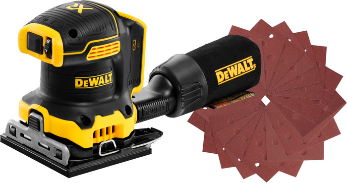 DeWalt DCW200NT-XJ (ohne Akku) + DeWalt Schleifstreifen 115 x 115 mm K120 (25x) Main Image