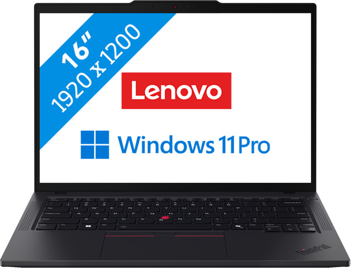 Lenovo ThinkPad T16 Gen 5 (Intel) Copilot+ PC - 21WT005EMH QWERTY Main Image