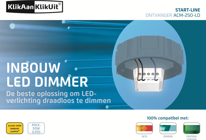 KlikAanKlikUit Built-in dimmer ACM-250-LD detail
