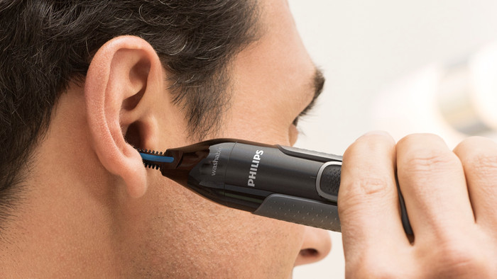 Philips Shaver Series 7000 S7887/58 + Philips Nasenhaartrimmer produkt in gebrauch