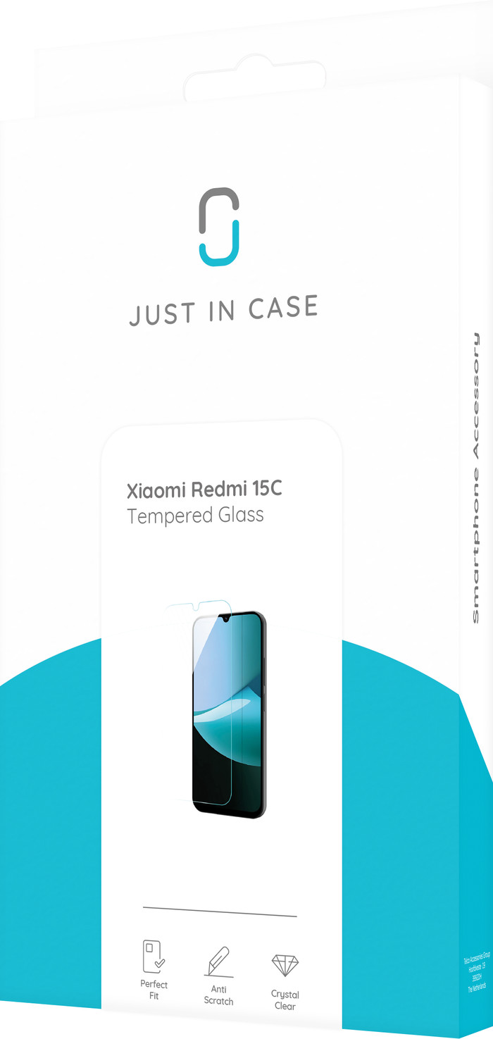 Just In Case Tempered Glass Xiaomi Redmi 15C Displayschutz verpackung