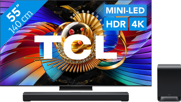TCL SQD Mini LED 55" 80L (2026) + TCL S60K Main Image