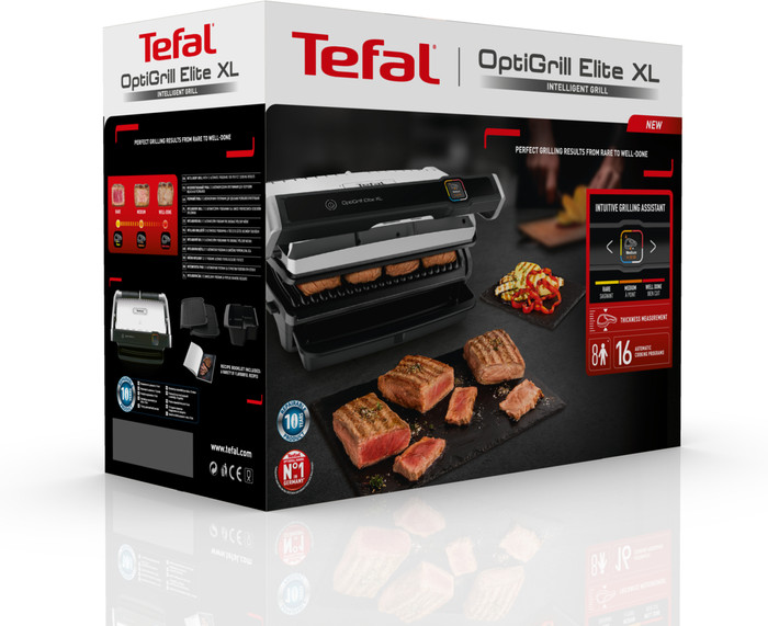Tefal OptiGrill Elite XL GC760D verpackung