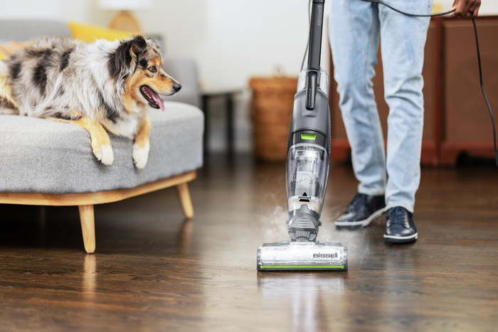 Bissell CrossWave Hydrosteam PET Pro produkt in gebrauch