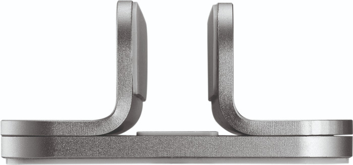 Neomounts NSLS300 vertikalen Laptopständer Silber vorne