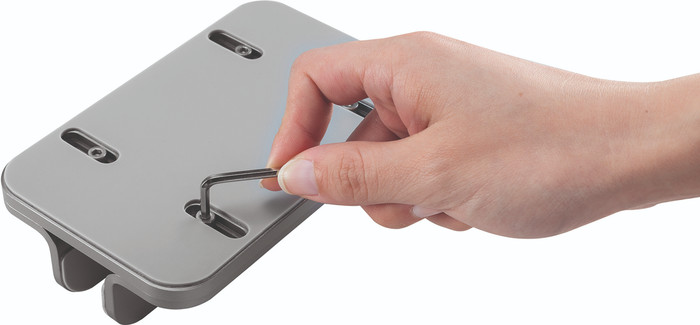 Neomounts NSLS300 vertikalen Laptopständer Silber detail