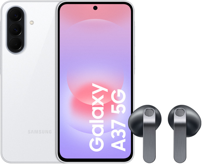 Samsung Galaxy A37 256GB Weiß 5G + Samsung Galaxy Buds4 Schwarz Main Image
