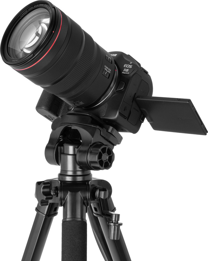 BlueBuilt Tripod mit Dreiwegekopf produkt in gebrauch