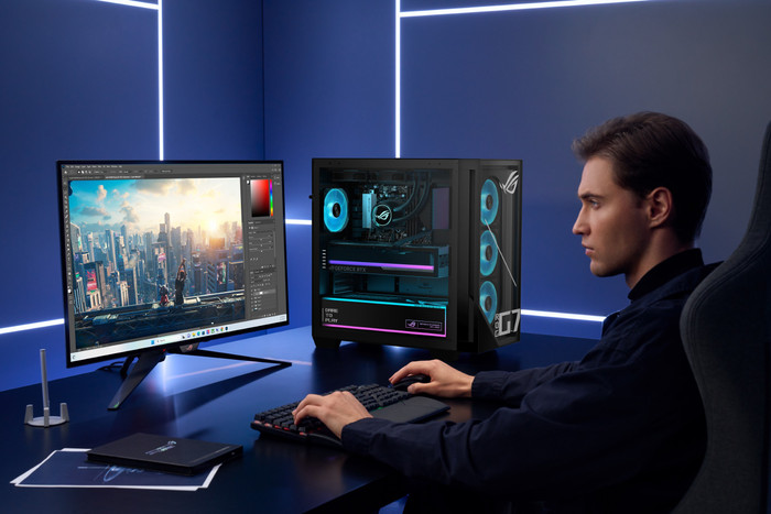ASUS ROG GM700TZ-R9700X162W produkt in gebrauch