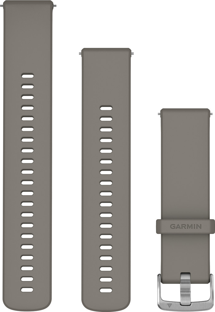 Garmin Silicone Strap Grey/Silver 22mm Main Image