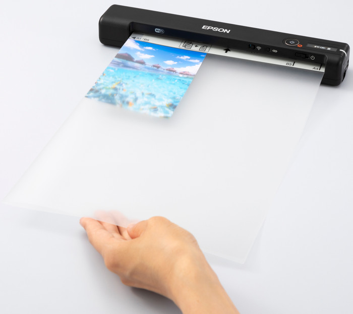 Epson WorkForce ES-60W product in use