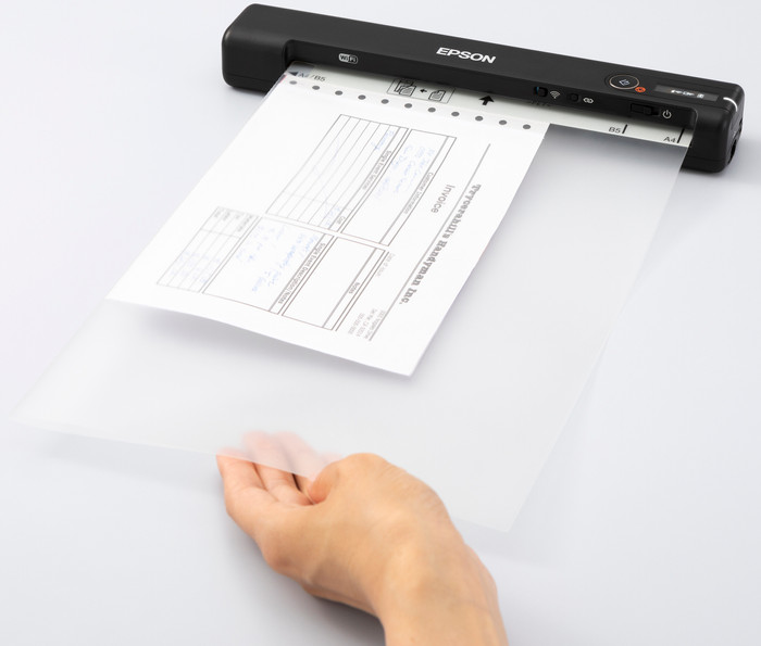 Epson WorkForce ES-60W product in use