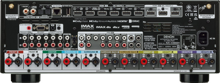Denon AVC-X3900H rückseite