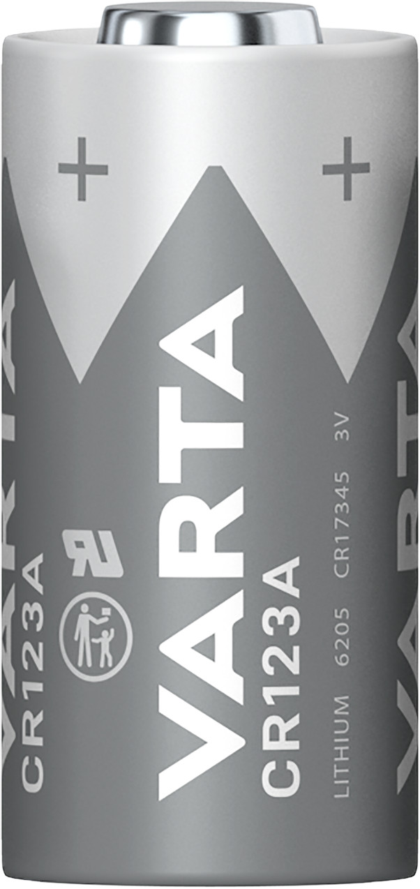 VARTA Lithium Cylindrical CR123A BLI 10 Units front