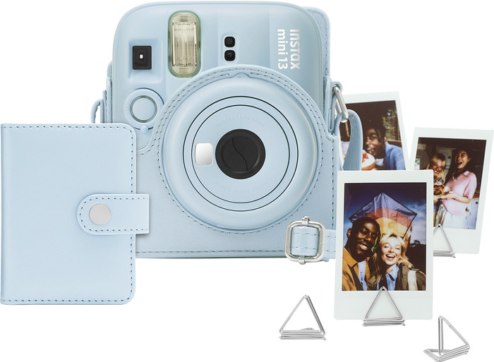 Fujifilm Instax Mini 13 Zubehörset Frost Blue vorne