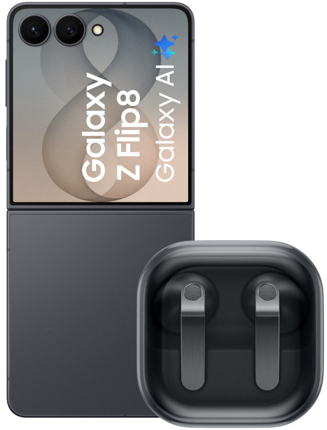 Samsung Galaxy Z Flip8 512GB Schwarz 5G + Samsung Galaxy Buds4 Schwarz Main Image