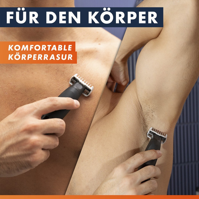 Gillette Fusion One Hybrid produkt in gebrauch
