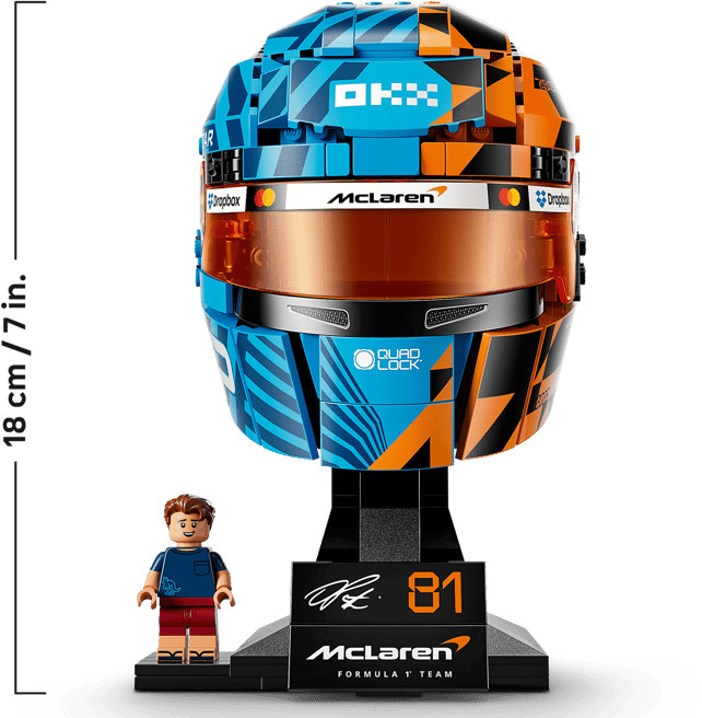 LEGO Editions McLaren Mastercard F1 Team Oscar Piastri Helm 43017 visueller lieferant