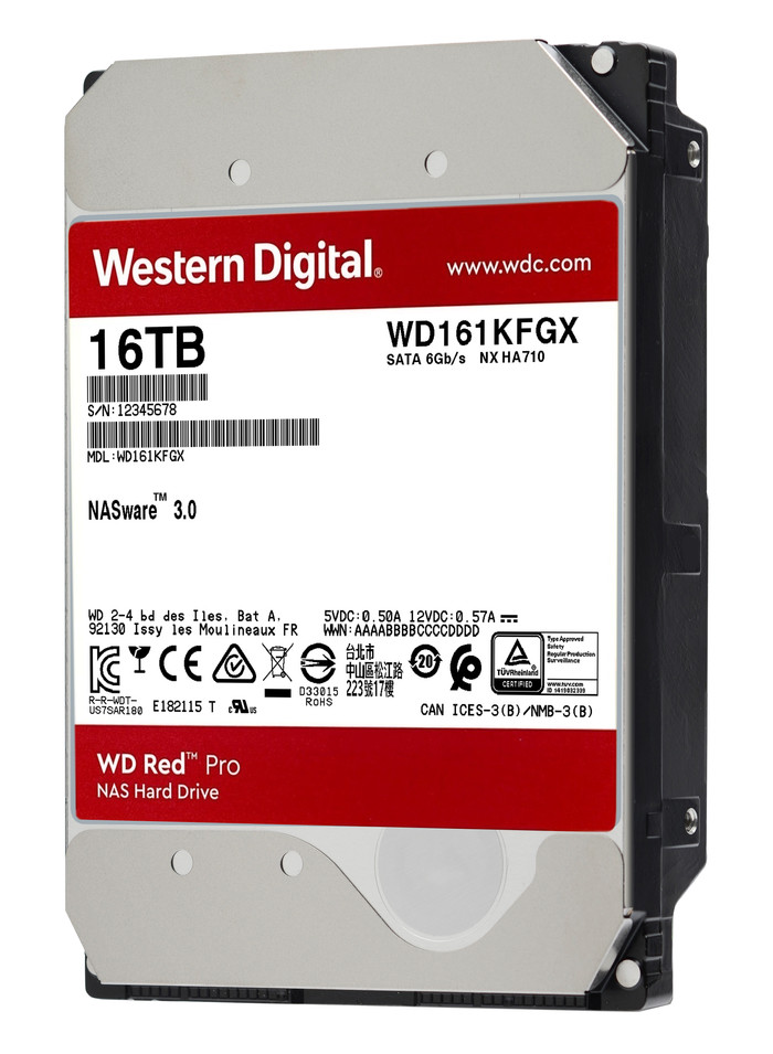 WD Red Pro WD161KFGX 16TB vorne