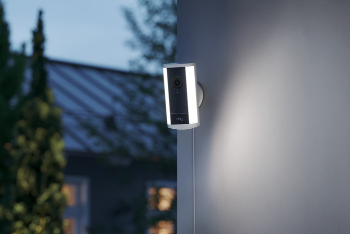 Ring Spotlight Camera Pro 2nd Generation Plug White product in use