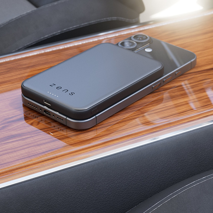 Zens Wireless Powerbank mit MagSafe und Qi2.2 5.000 mAh Schwarz visueller lieferant