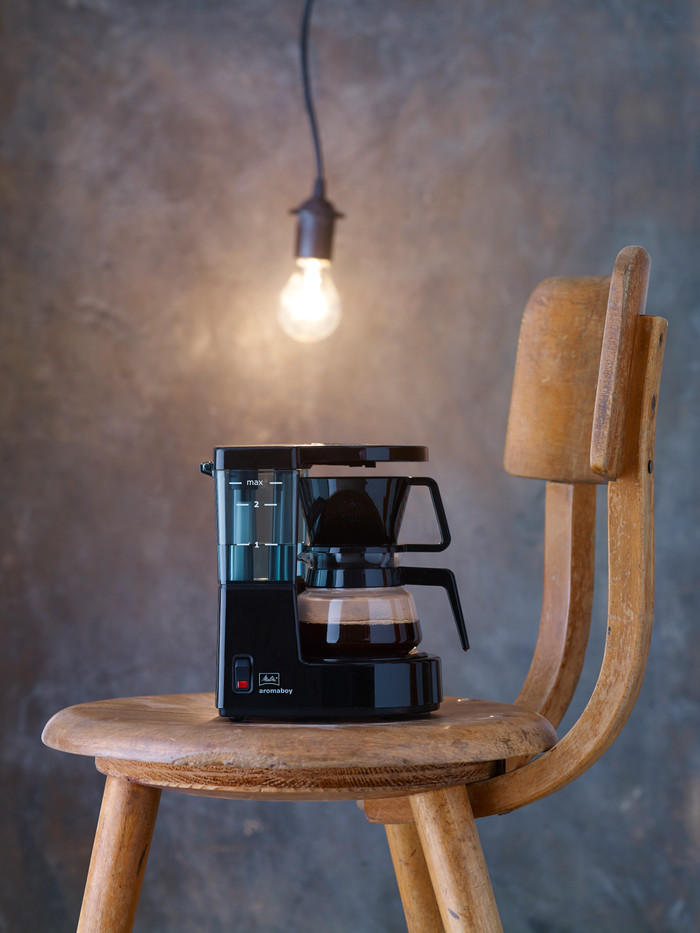 Melitta Aromaboy Schwarz produkt in gebrauch