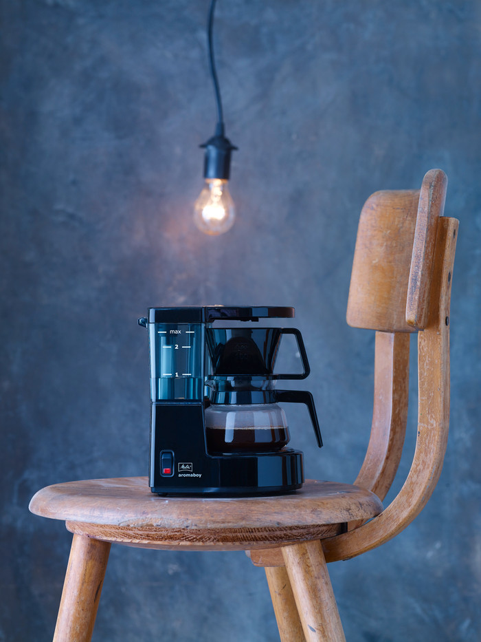 Melitta Aromaboy Schwarz produkt in gebrauch