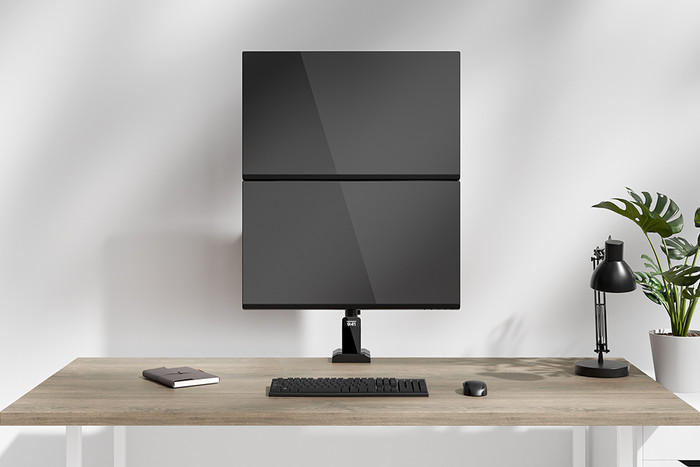 Neomounts NERO DS60-600BL2V Monitorhalterung Schwarz visueller lieferant